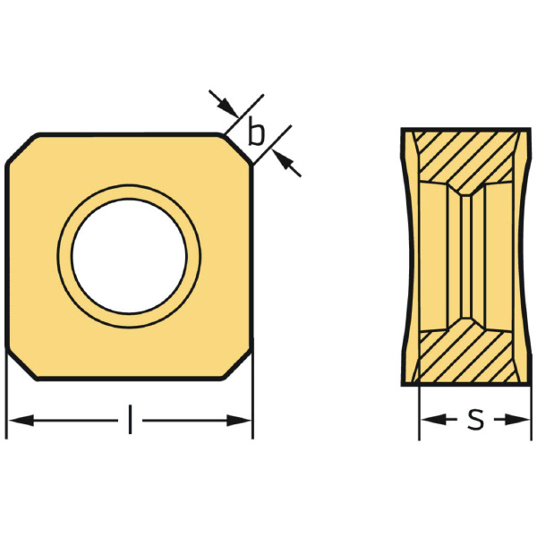 ワルタージャパン（株） ミーリングカッター用チップ SNGX ミーリングカッター用チップ SNGX1205ANN-F57 WKP35S