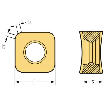 ワルタージャパン（株） ミーリングカッター用チップ SNGX ミーリングカッター用チップ SNGX1205ENN-F27 WKP35G