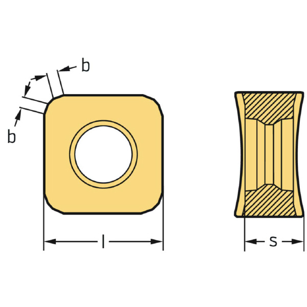 ワルタージャパン（株） ミーリングカッター用チップ SNGX ミーリングカッター用チップ SNGX1205ENN-F57 WKP25S