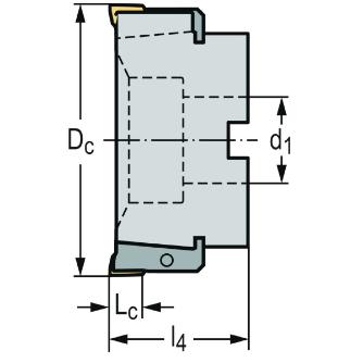 ワルタージャパン（株） カートリッジ付きミーリングカッター F2010 カートリッジ付きミーリングカッター F2010.B.100.Z07.11.R764M