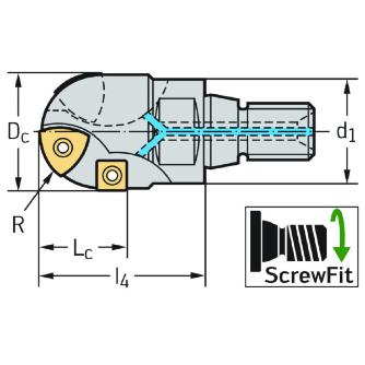 ワルタージャパン（株） チップ座付きミーリングカッター F2239 チップ座付きミーリングカッター F2239.T36.040.Z01.41