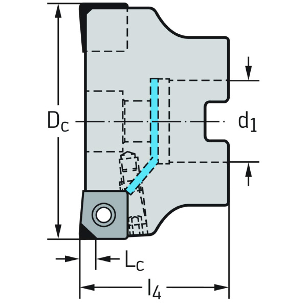 ワルタージャパン（株） チップ座付きミーリングカッター F2250 チップ座付きミーリングカッター F2250.B32.100.Z07.03