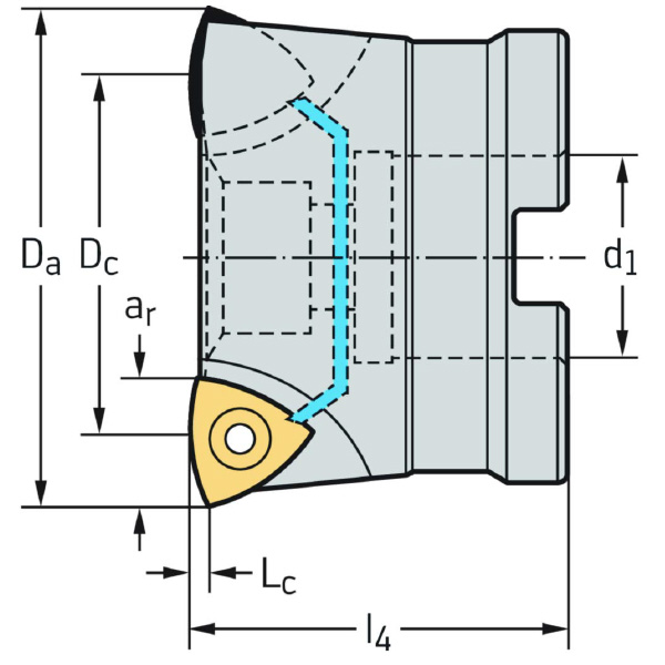 ワルタージャパン（株） チップ座付きミーリングカッター F2330 チップ座付きミーリングカッター F2330.B.066.Z06.01 5