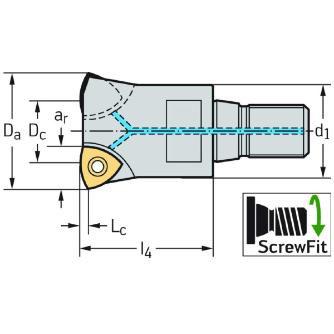 ワルタージャパン（株） チップ座付きミーリングカッター F2330 チップ座付きミーリングカッター F2330.T36.040.Z03.01 5