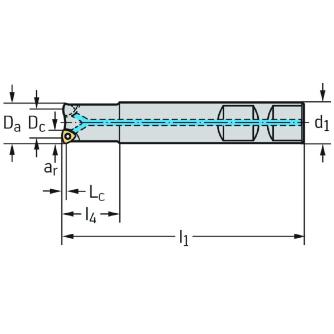 ワルタージャパン（株） チップ座付きミーリングカッター F2330 チップ座付きミーリングカッター F2330.UW19.026.Z03.01