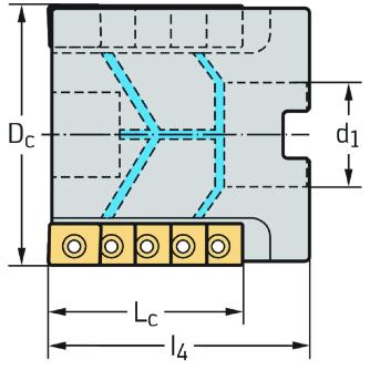 ワルタージャパン（株） チップ座付きミーリングカッター F2338F チップ座付きミーリングカッター F2338F.B.080.Z05.70