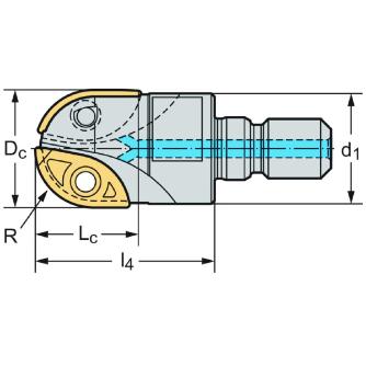 ワルタージャパン（株） チップ座付きミーリングカッター F2339 チップ座付きミーリングカッター F2339.TC16.030.Z02.24
