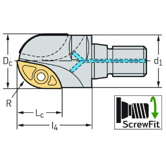 ワルタージャパン（株） チップ座付きミーリングカッター F2339 チップ座付きミーリングカッター F2339.UT14.015.Z02.11