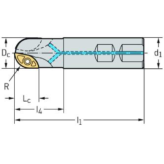 ワルタージャパン（株） チップ座付きミーリングカッター F2339 チップ座付きミーリングカッター F2339.W32.032.Z02.25