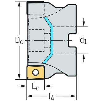 ワルタージャパン（株） ミーリングカッター F4041 ミーリングカッター F4041.B22.050.Z04.13