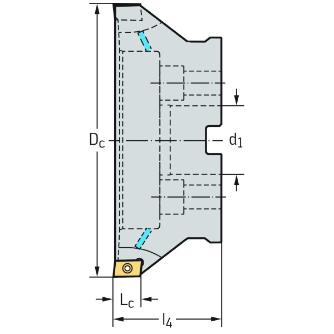 ワルタージャパン（株） ミーリングカッター F4042 ミーリングカッター F4042.B40.160.Z10.16