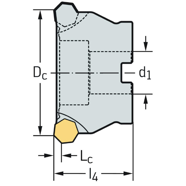 ワルタージャパン（株） ミーリングカッター F4045 ミーリングカッター F4045.B32.100.Z14.04