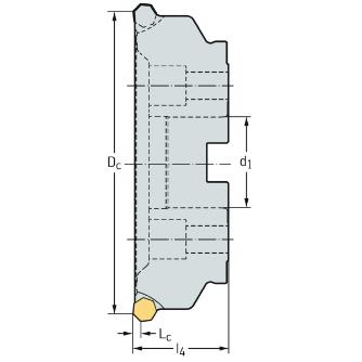ワルタージャパン（株） ミーリングカッター F4045 ミーリングカッター F4045.B40.160.Z20.06