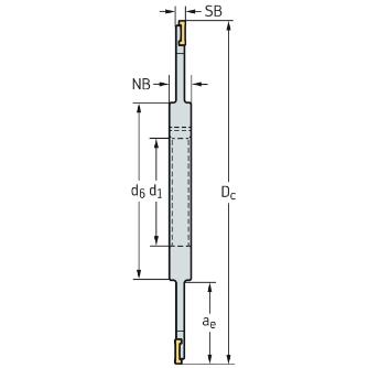 ワルタージャパン（株） ミーリングカッター F4053 ミーリングカッター F4053.B40.125.Z06.04