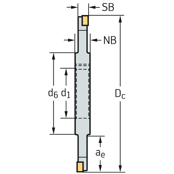 ワルタージャパン（株） ミーリングカッター F4153 ミーリングカッター F4153.B32.100.Z05.08