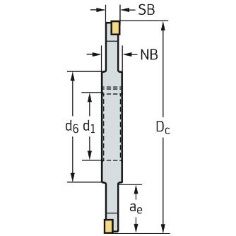 ワルタージャパン（株） ミーリングカッター F4153 ミーリングカッター F4153.B40.125.Z06.10