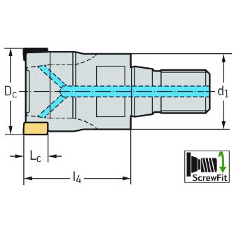 ワルタージャパン（株） ミーリングカッター F5041 ミーリングカッター F5041.T28.032.Z05.08