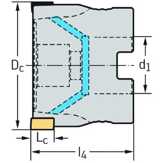 ワルタージャパン（株） 高剛性肩削りカッタ F5141 高剛性肩削りカッタ F5141.B32.100.Z13.12