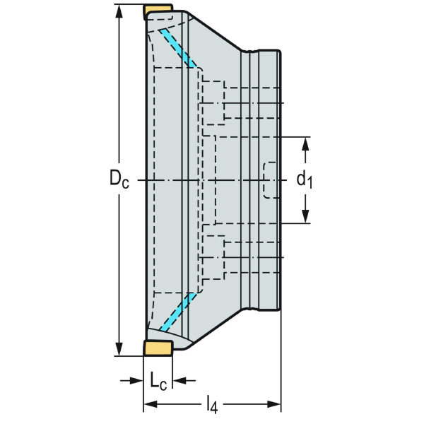 ワルタージャパン（株） ミーリングカッター F5241 ミーリングカッター F5241.B40.160.Z12.15