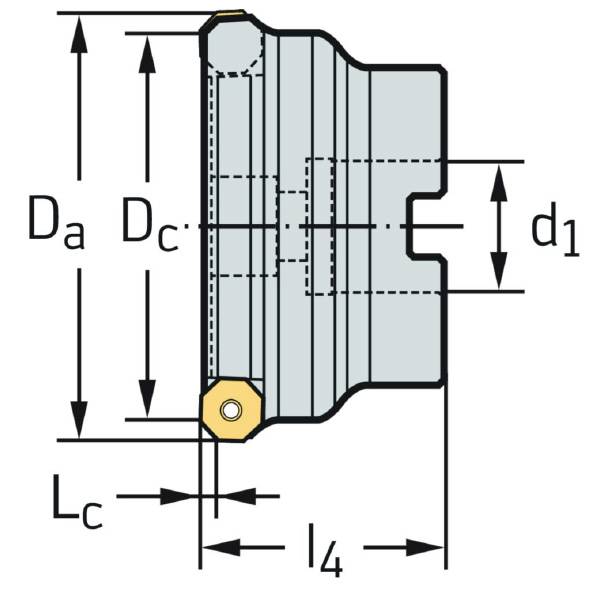 ワルタージャパン（株） チップ座付きミーリングカッター M2025 チップ座付きミーリングカッター M2025-080-B27-12-03