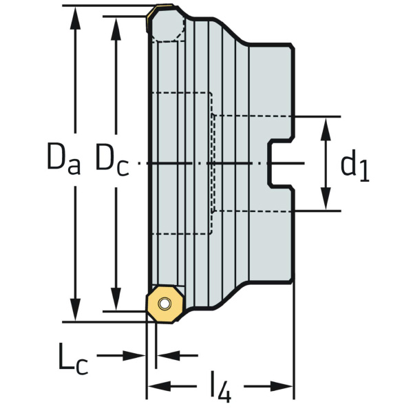 ワルタージャパン（株） チップ座付きミーリングカッター M2025 チップ座付きミーリングカッター M2025-125-B40-18-03
