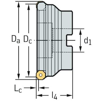 ワルタージャパン（株） チップ座付きミーリングカッター M2025 チップ座付きミーリングカッター M2025-160-B40-21-03