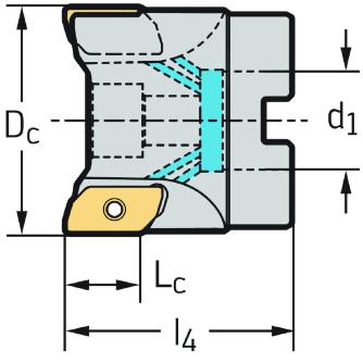 ワルタージャパン（株） チップ座付きミーリングカッター M2131 チップ座付きミーリングカッター M2131-040-B16-03-15