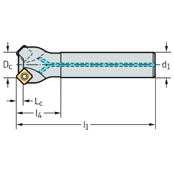 ワルタージャパン（株） チップ座付きミーリングカッター M4003 チップ座付きミーリングカッター M4003-025-A25-02-6.5