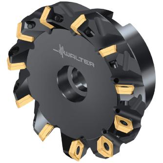 ワルタージャパン（株） チップ座付きミーリングカッター M4003 チップ座付きミーリングカッター M4003-100-B32-11-6.5