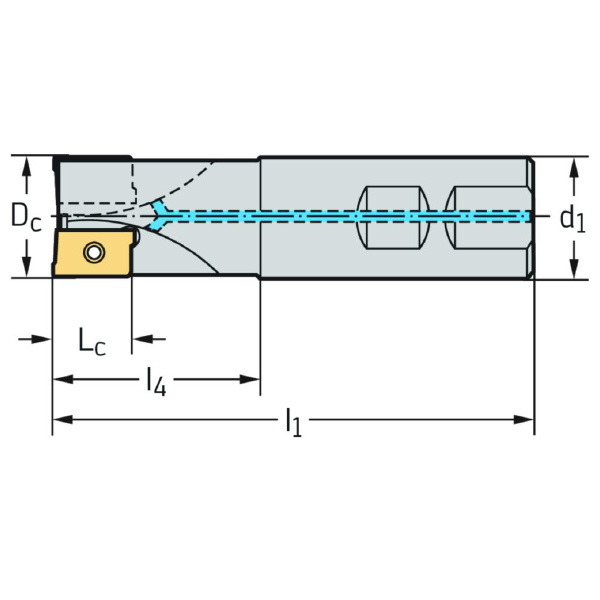 ワルタージャパン（株） チップ座付きミーリングカッター M4130 チップ座付きミーリングカッター M4130-025-W25-04-08