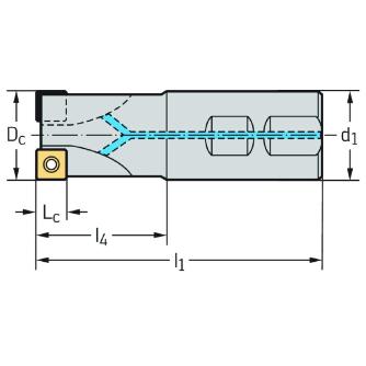 ワルタージャパン（株） チップ座付きミーリングカッター M4132 チップ座付きミーリングカッター M4132-025-W25-04-06