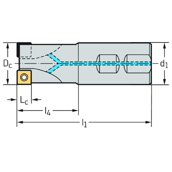 ワルタージャパン（株） チップ座付きミーリングカッター M4132 チップ座付きミーリングカッター M4132-040-W40-04-09