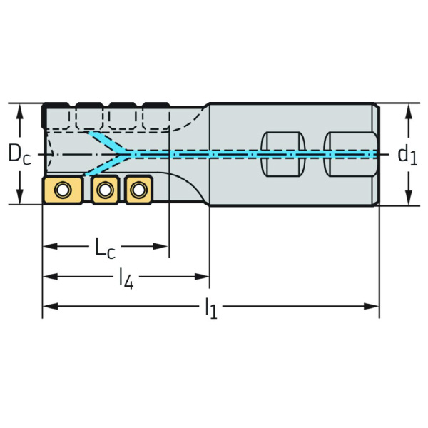 ワルタージャパン（株） チップ座付きミーリングカッター M4257 チップ座付きミーリングカッター M4257.038-W38-02-54
