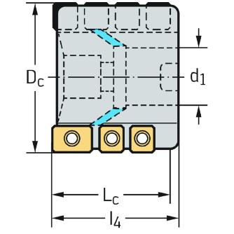 ワルタージャパン（株） チップ座付きミーリングカッター M4258 チップ座付きミーリングカッター M4258.102-B38-04-77