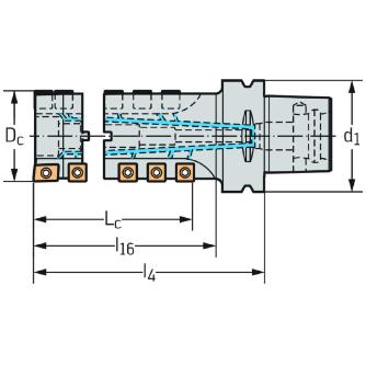 ワルタージャパン（株） チップ座付きミーリングカッター M4258 チップ座付きミーリングカッター M4258-063-C8-02-96-M