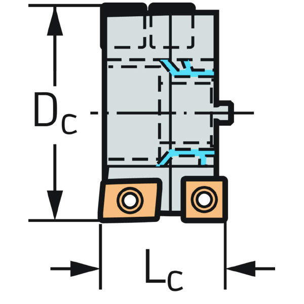 ワルタージャパン（株） チップ座付きミーリングカッター M4258 チップ座付きミーリングカッター M4258-080-P40-03-36-F