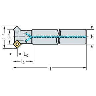 ワルタージャパン（株） チップ座付きミーリングカッター M4574 チップ座付きミーリングカッター M4574-008-A12-01-03
