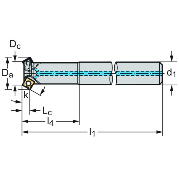 ワルタージャパン（株） チップ座付きミーリングカッター M4574 チップ座付きミーリングカッター M4574-012-A16-02-03-60
