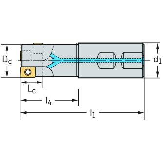 ワルタージャパン（株） チップ座付きミーリングカッター M4792 チップ座付きミーリングカッター M4792.019-W26-01-13