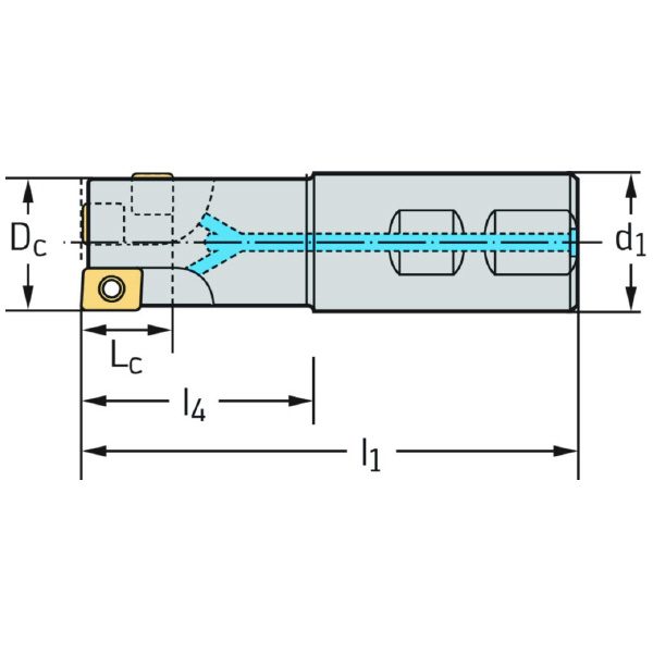ワルタージャパン（株） チップ座付きミーリングカッター M4792 チップ座付きミーリングカッター M4792-020-W20-01-13