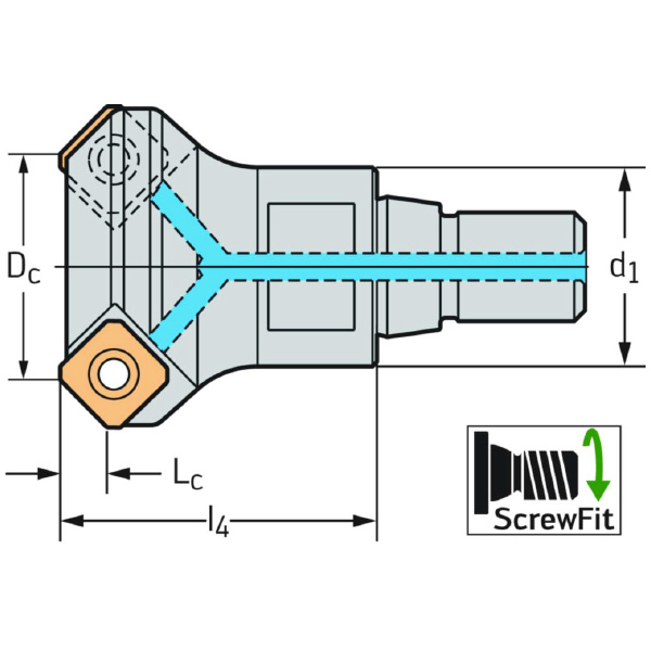ワルタージャパン（株） ミーリングカッター M5009 ミーリングカッター M5009-040-T36-04-06-AP