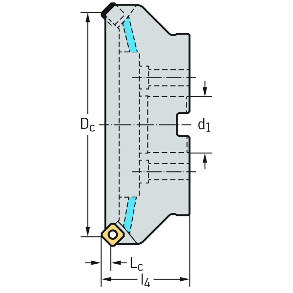 ワルタージャパン（株） ミーリングカッター M5009 ミーリングカッター M5009-160-B40-12-06-AP