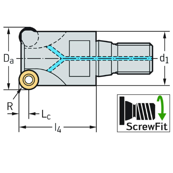 ワルタージャパン（株） ミーリングカッター M5468 ミーリングカッター M5468-025-T22-03-05