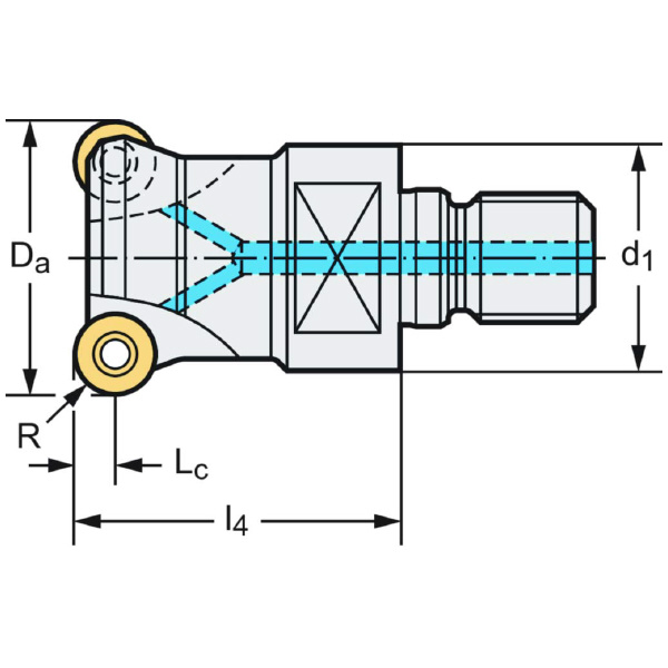 ワルタージャパン（株） ミーリングカッター M5468 ミーリングカッター M5468-025-TC12-03-05