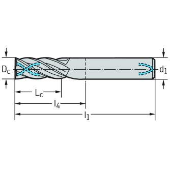 ワルタージャパン（株） 超硬スクエアエンドミル H2034217 超硬スクエアエンドミル H2034217-14