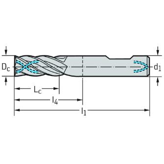 ワルタージャパン（株） 超硬スクエアエンドミル H2134217 超硬スクエアエンドミル H2134217-14