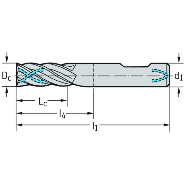 ワルタージャパン（株） 超硬スクエアエンドミル H2134217 超硬スクエアエンドミル H2134217-16