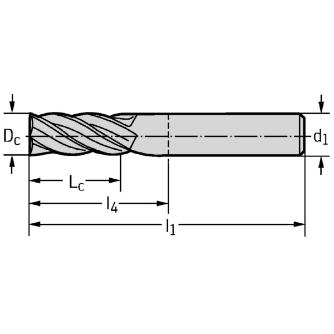 ワルタージャパン（株） 超硬スクエアエンドミル H302211 超硬スクエアエンドミル H302211-10