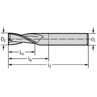 ワルタージャパン（株） 超硬スクエアエンドミル H302611 超硬スクエアエンドミル H302611-12