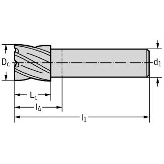 ワルタージャパン（株） 超硬スクエアエンドミル H3058917 超硬スクエアエンドミル H3058917-8